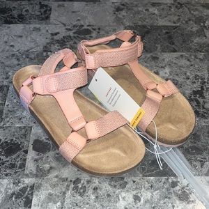 Girls Val Footbed Sandals Pink Cat and Jack Ankle Strap